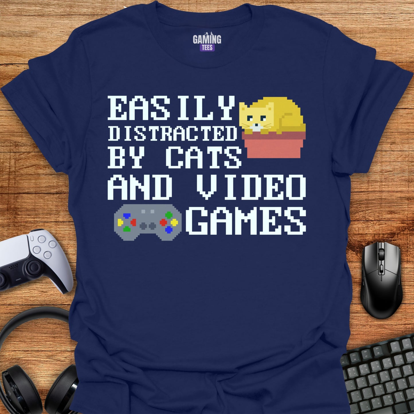Easily Distracted By Cats And Video Games