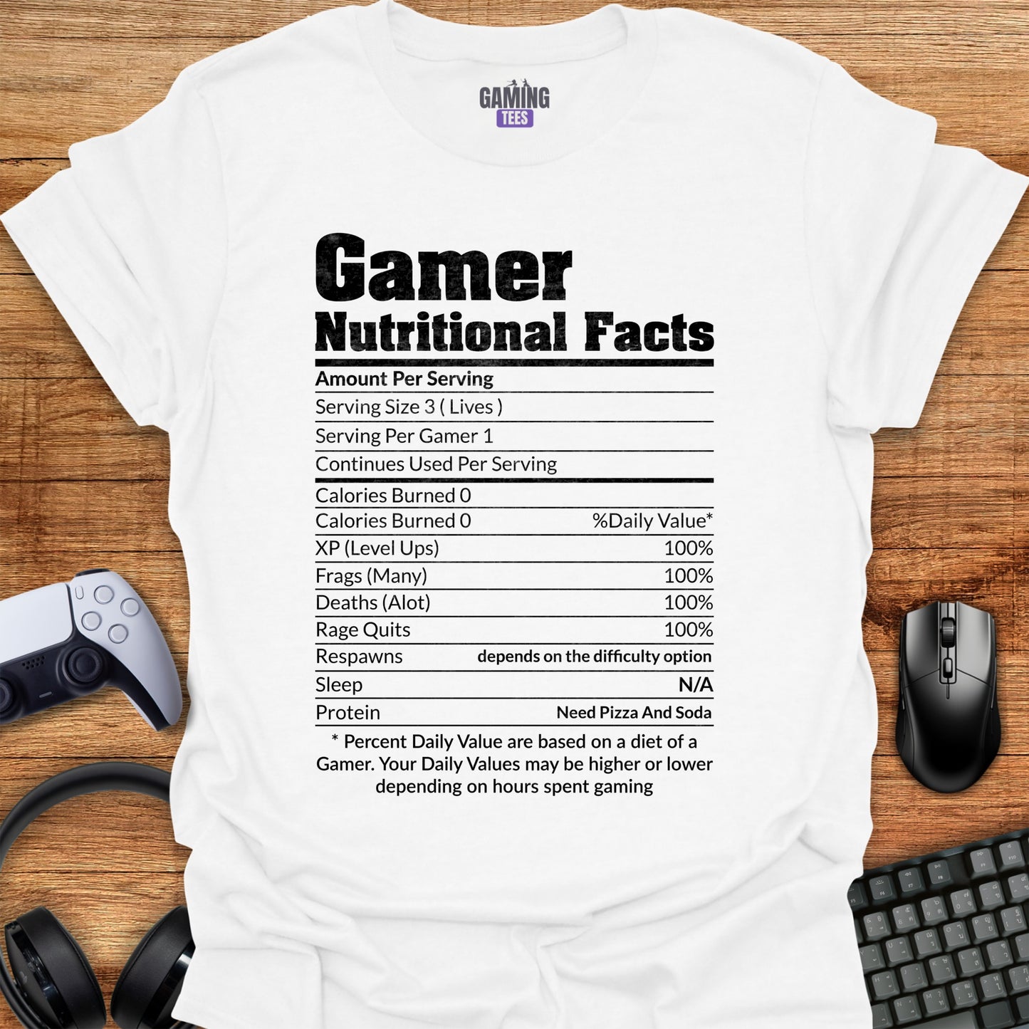 Gamer Nutritional Facts