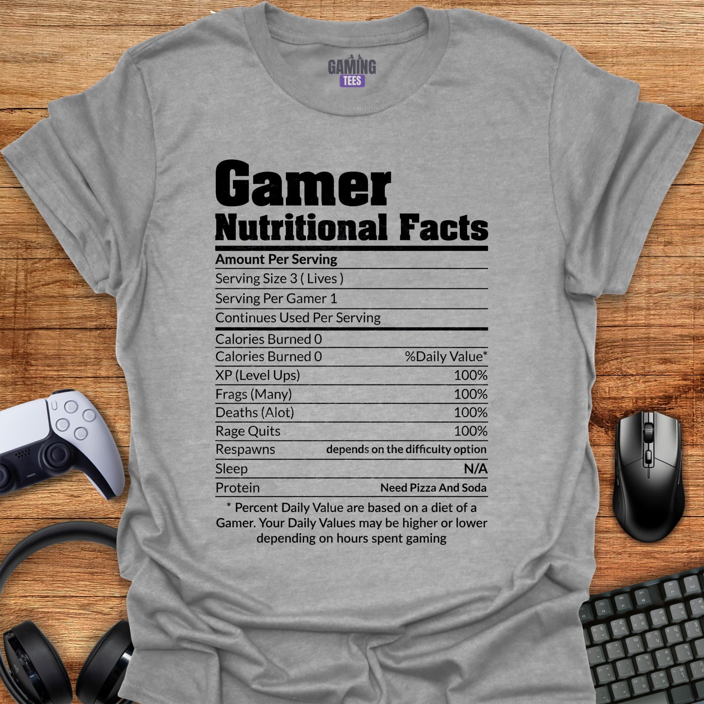 Gamer Nutritional Facts
