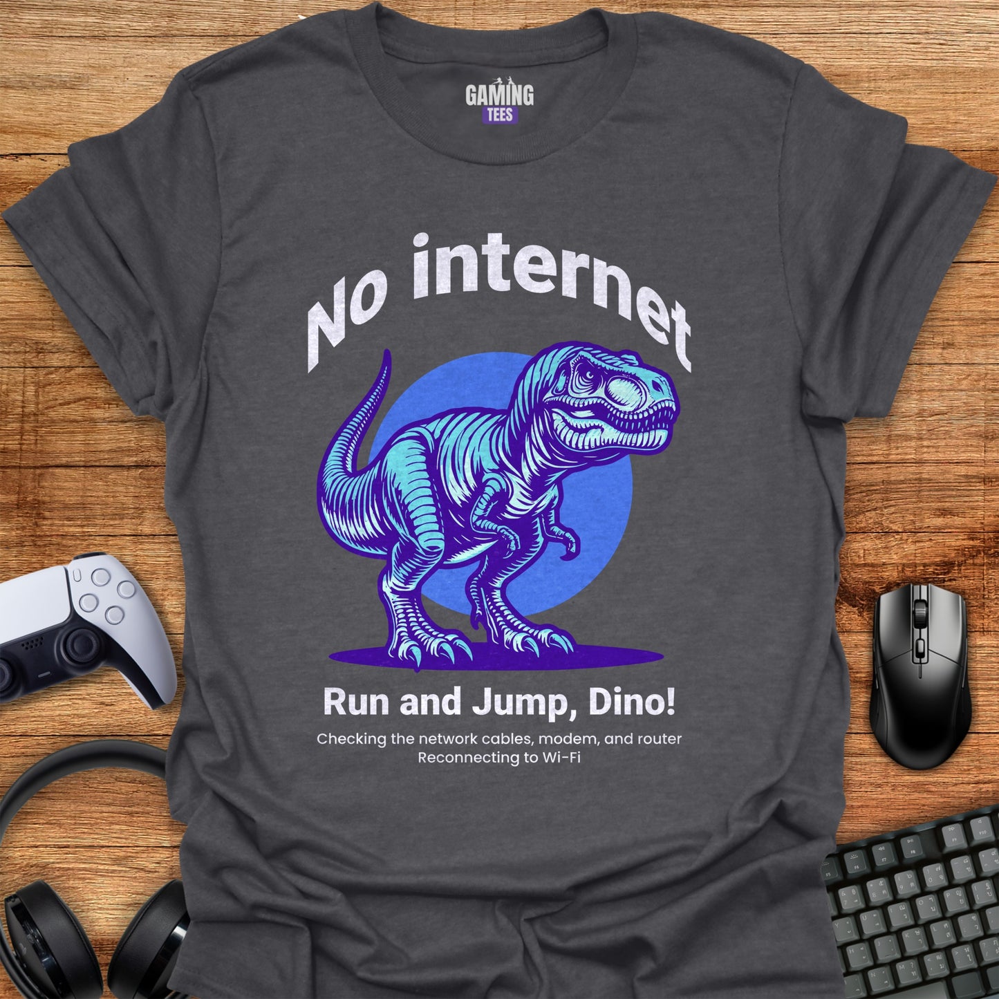 No Internet Run Jump Dino Dark