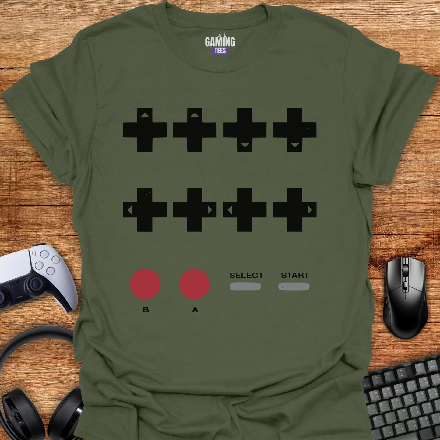 Up Up Down Down NES Cheat Code Shirt